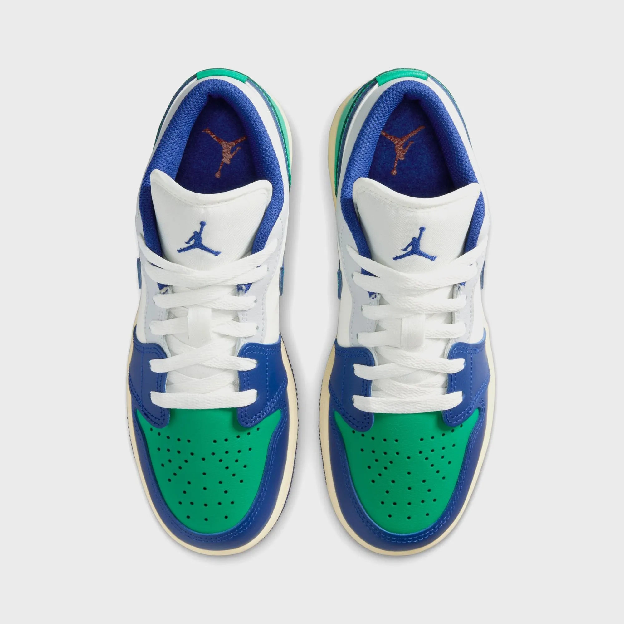 Jordan GS Air Jordan 1 Low - Sail / Deep Royal Blue / Stadium Green sold by Kith product image thumbnail 4
