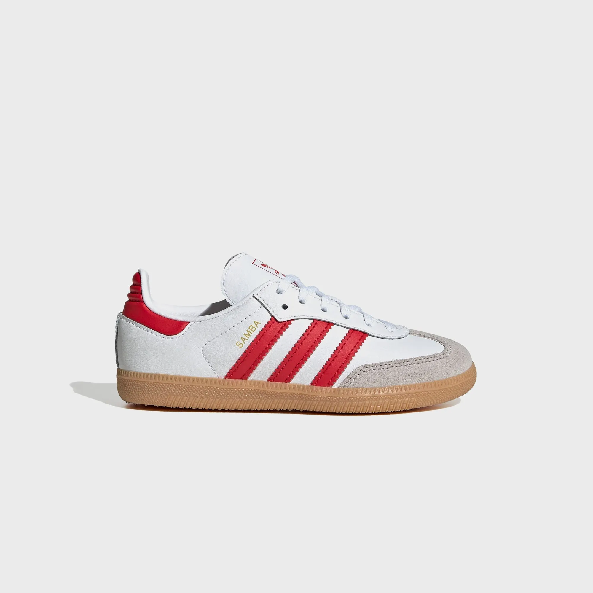 adidas PS Samba OG - White / Better Scarlet / Gum 3 sold by Kith