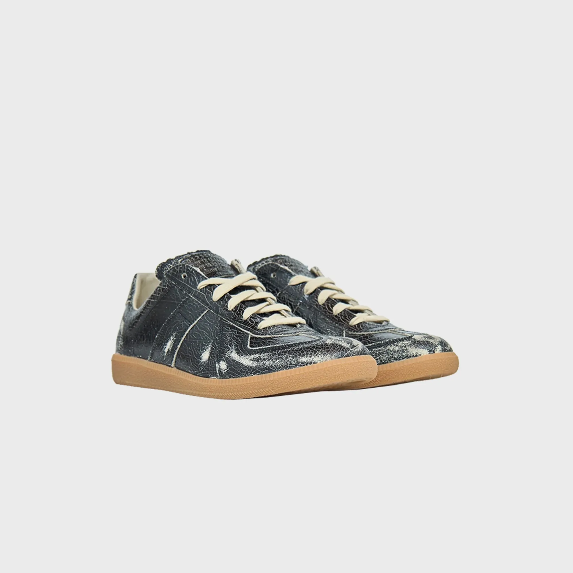 Maison Margiela Replica Sneaker - Crack Leather / Black / White sold by Kith product image thumbnail 2