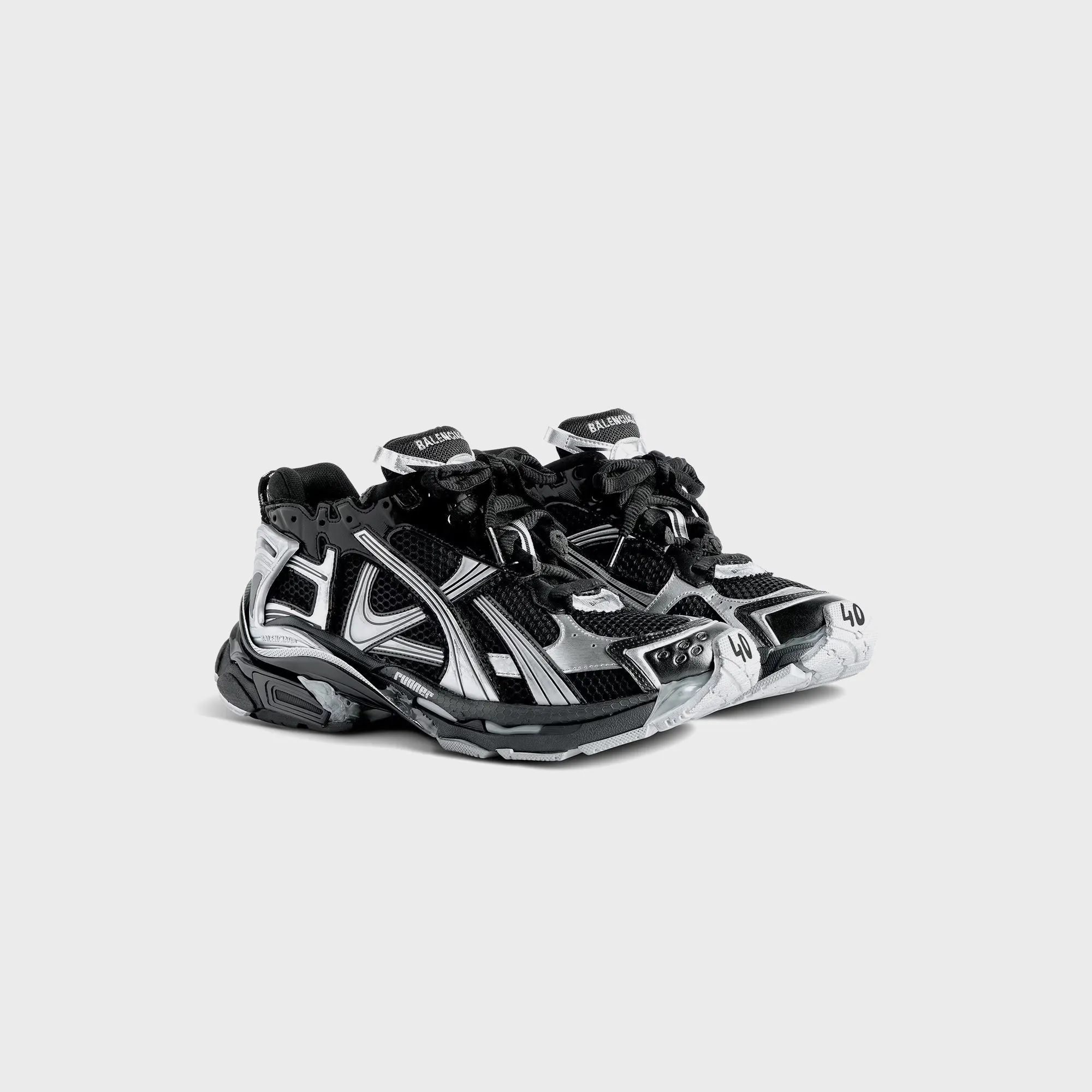 Balenciaga Runner - Black / Silver sold by Kith product image thumbnail 2