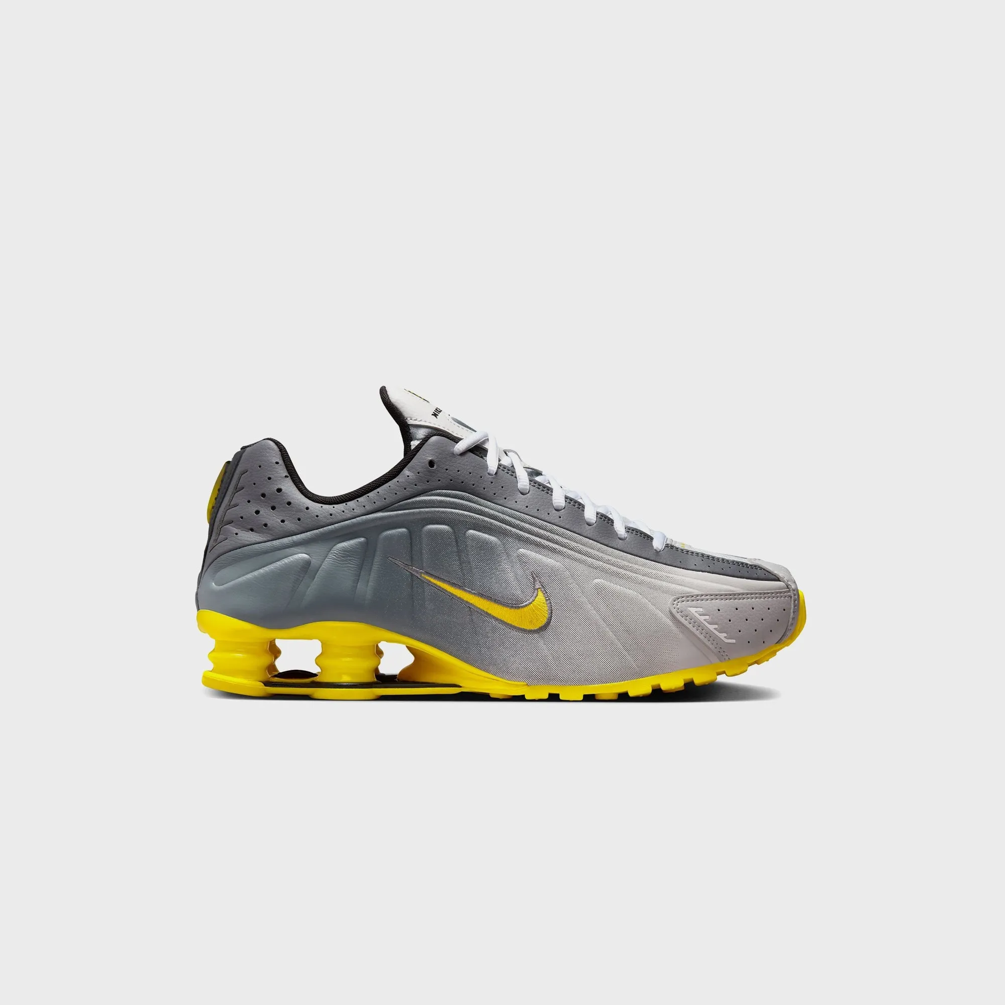 Nike Shox R4 SE - Vast Grey / Bright Citron / Light Graphite sold by Kith