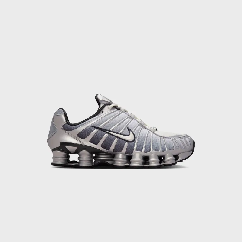Nike Shox TL - Print Metallic Silver / Summit White / Wolf Grey sold by Kith