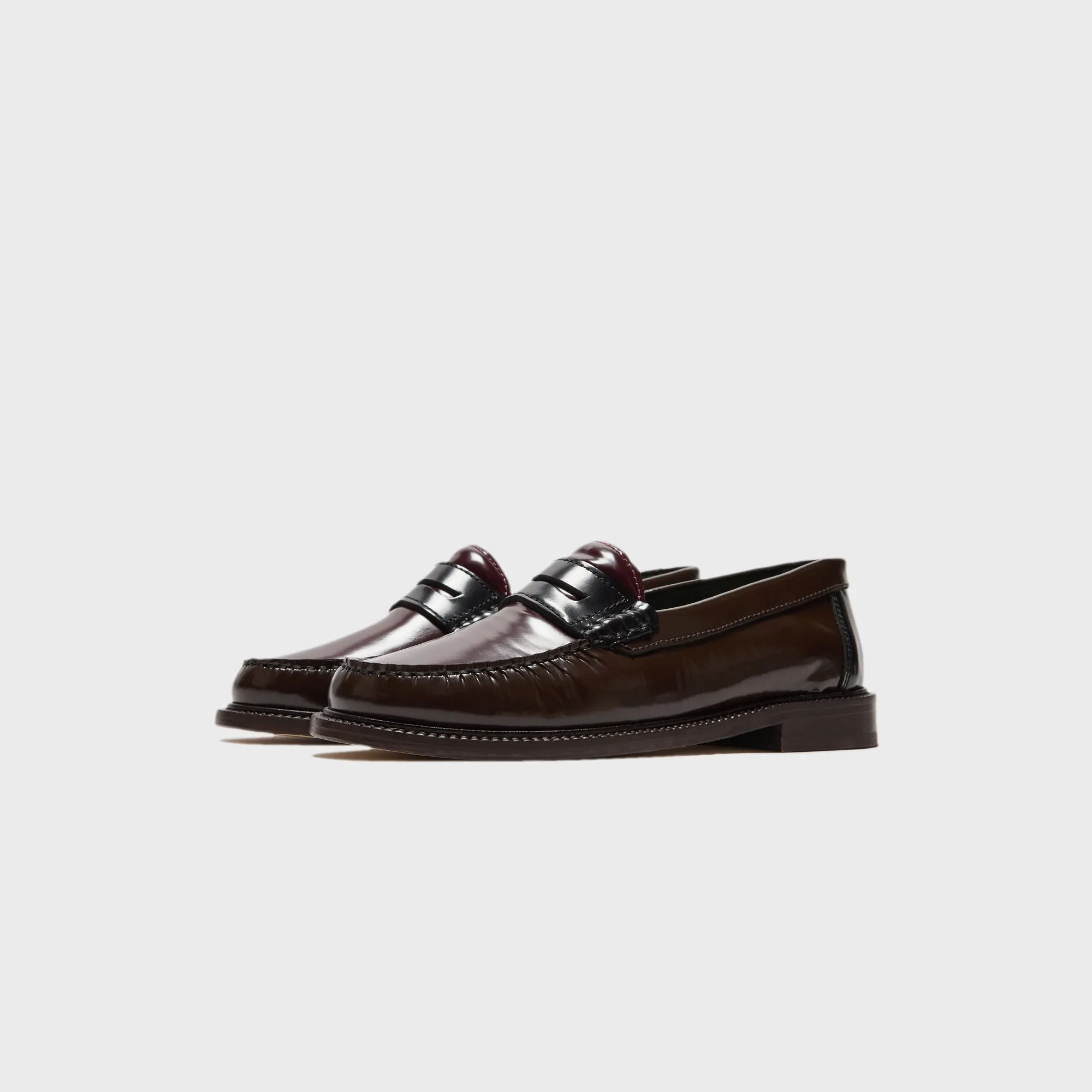 VINNY's Yardee Mocassin Loafer - Brown / Burgundy / Blue Polido Leather sold by Kith product image thumbnail 2