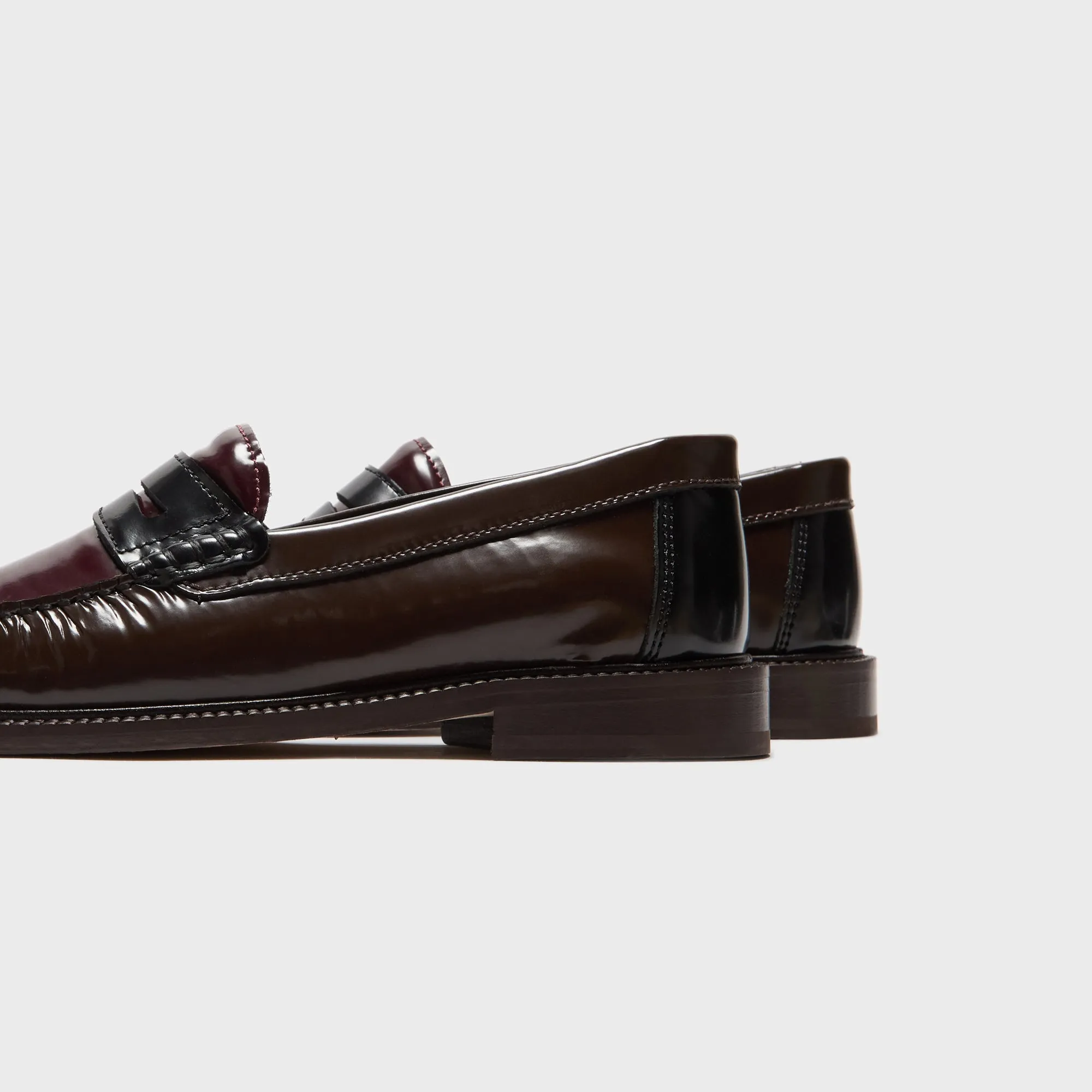VINNY's Yardee Mocassin Loafer - Brown / Burgundy / Blue Polido Leather sold by Kith product image thumbnail 3