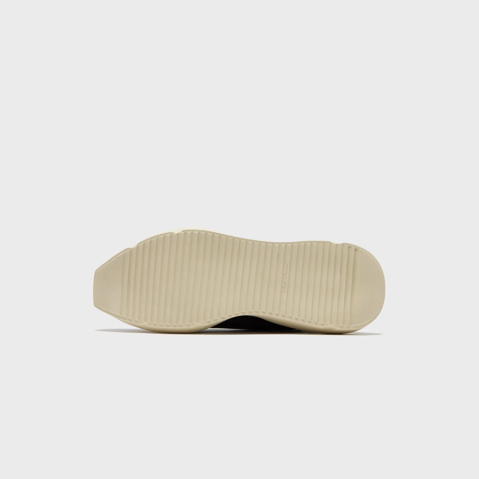 Rick Owens Scarpe Pelle Geth Runner - Black / Milk / Milk sold by Kith product image thumbnail 5