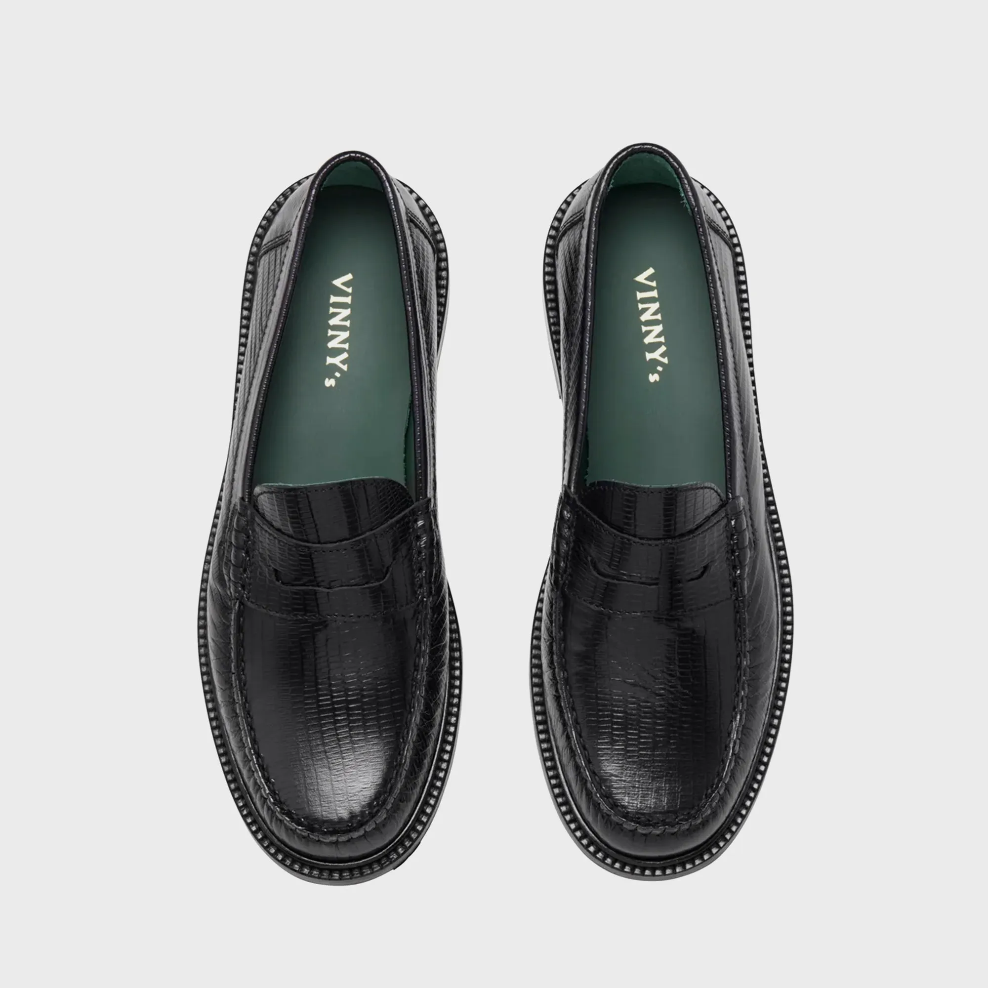 VINNY's Yardee Mocassin Loafer - Black Lizard sold by Kith product image thumbnail 3