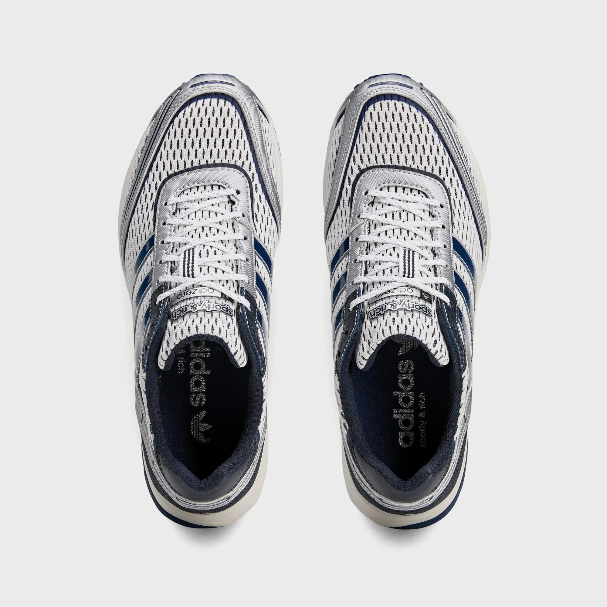 adidas x Sporty & Rich Adizero - Cloud White / Collegiate Navy sold by Kith product image thumbnail 4