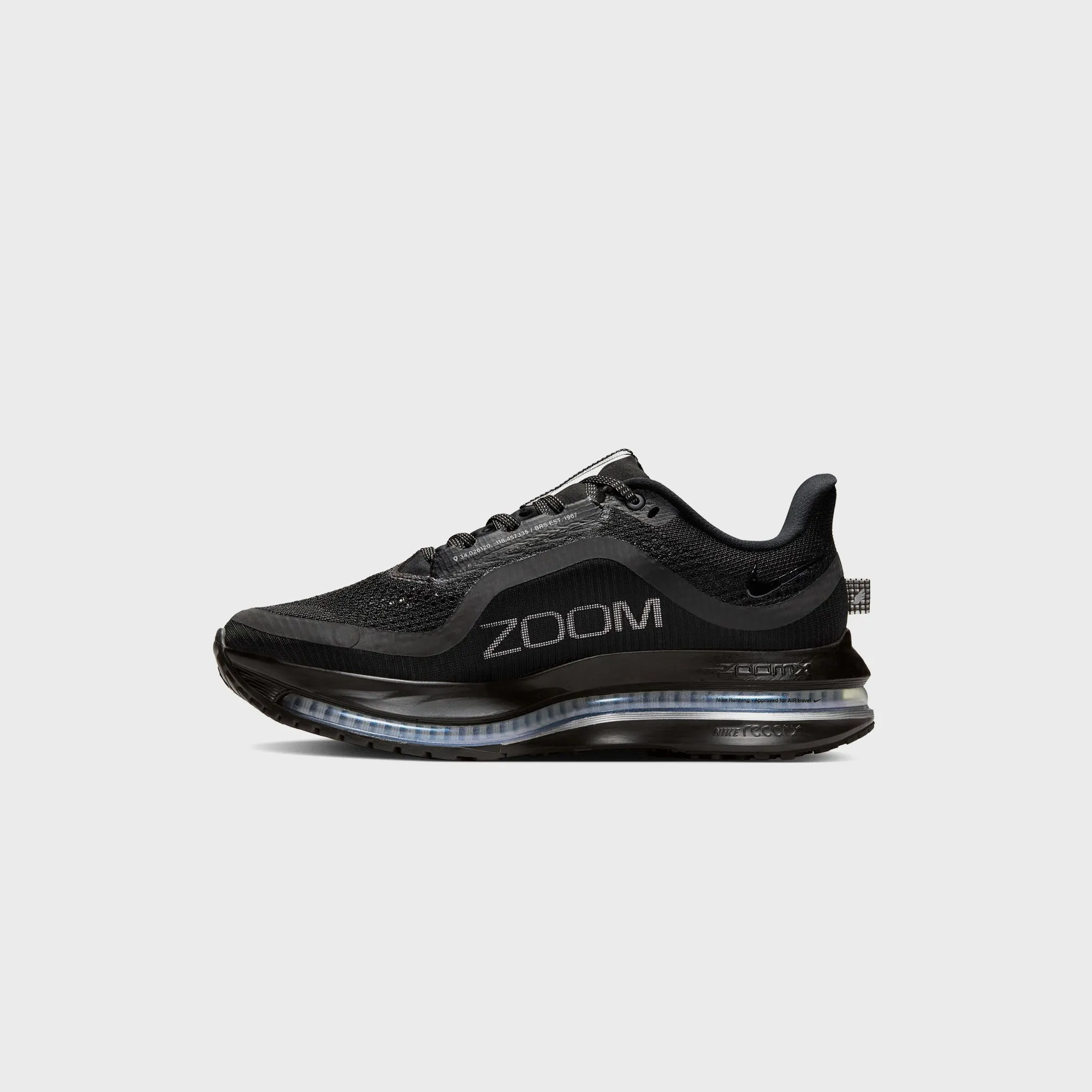 Nike WMNS Pegasus PRM - Black / Black / Metallic Silver sold by Kith product image thumbnail 5