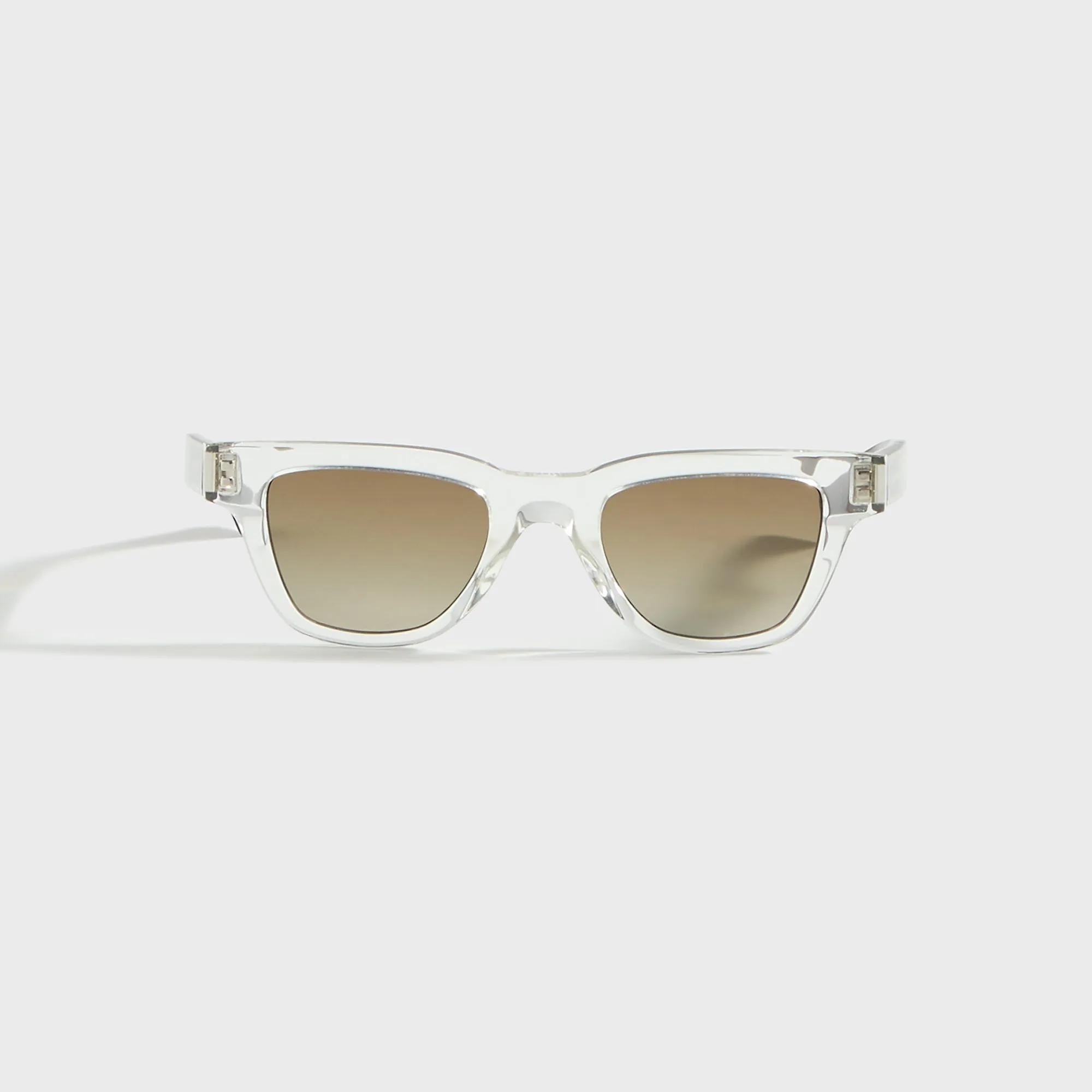 Saint Laurent Square Frames - Crystal Frame / World Lens sold by Kith