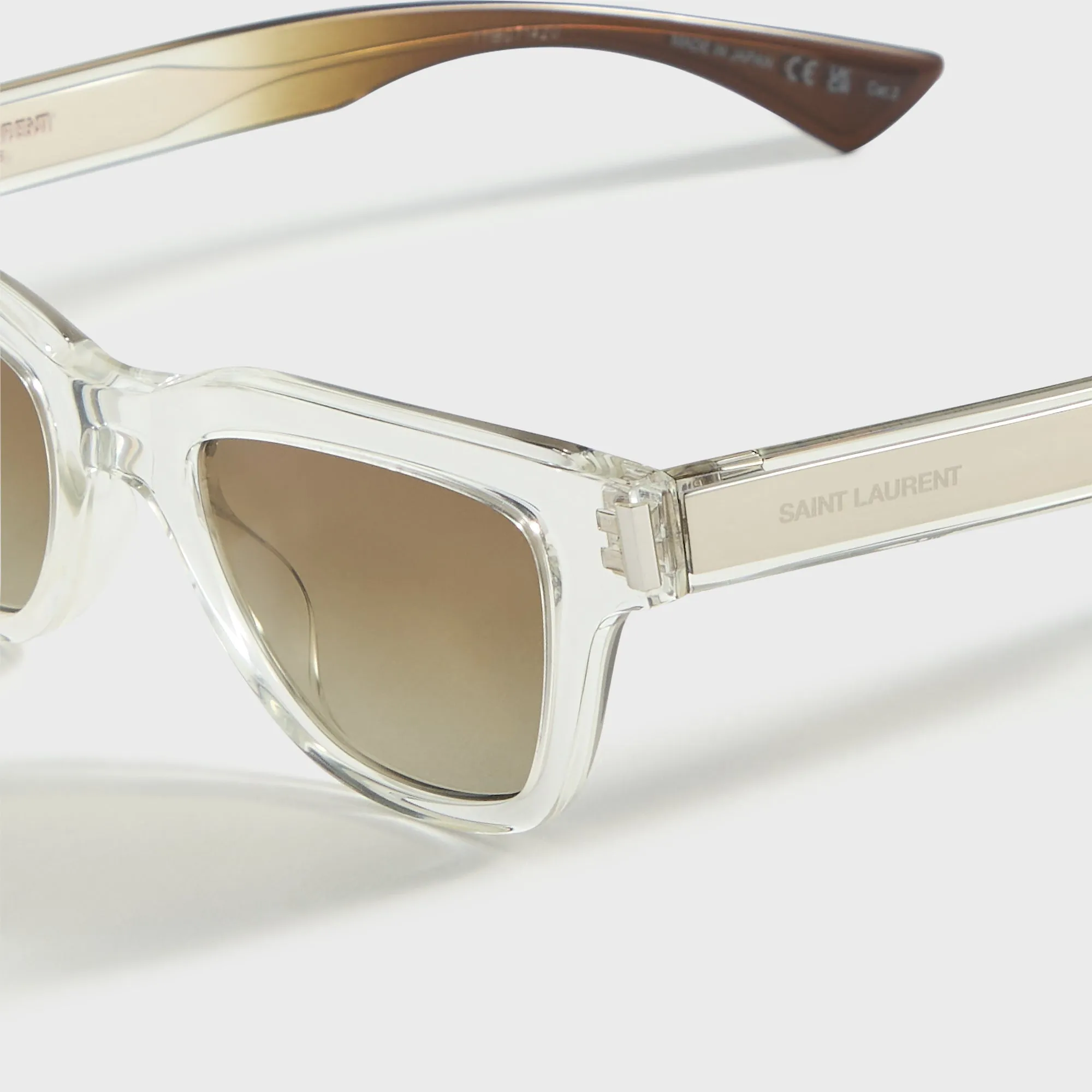Saint Laurent Square Frames - Crystal Frame / World Lens sold by Kith product image thumbnail 3