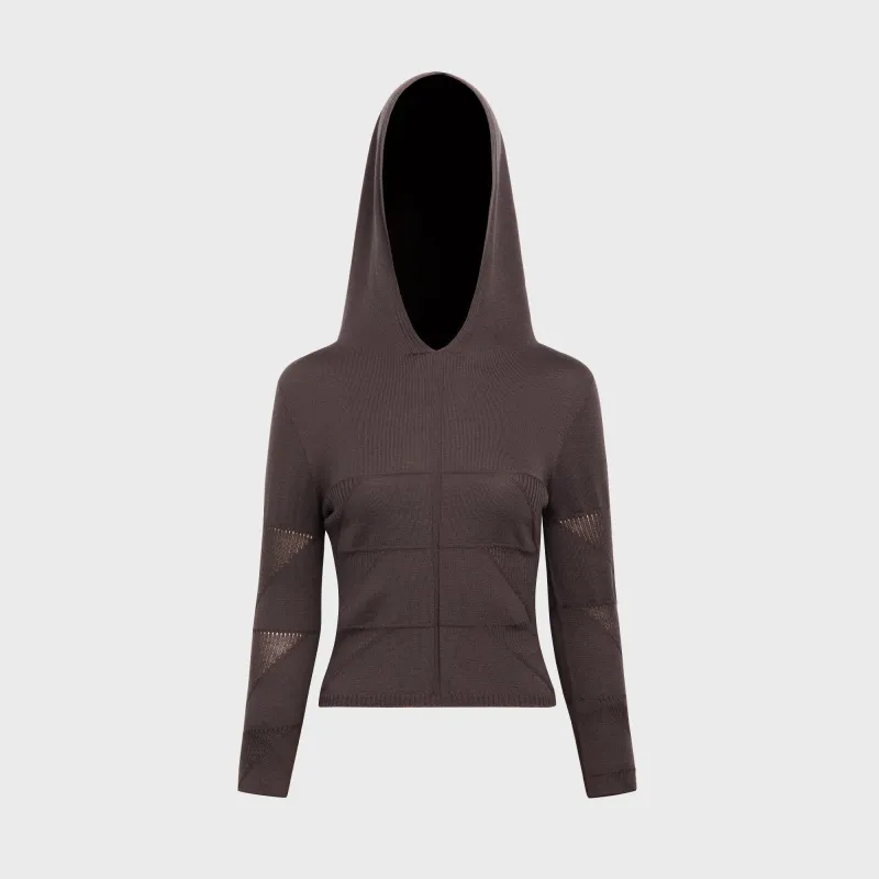 Rick Owens Maglia Hooded Top - Darkdust made by Rick Owens
