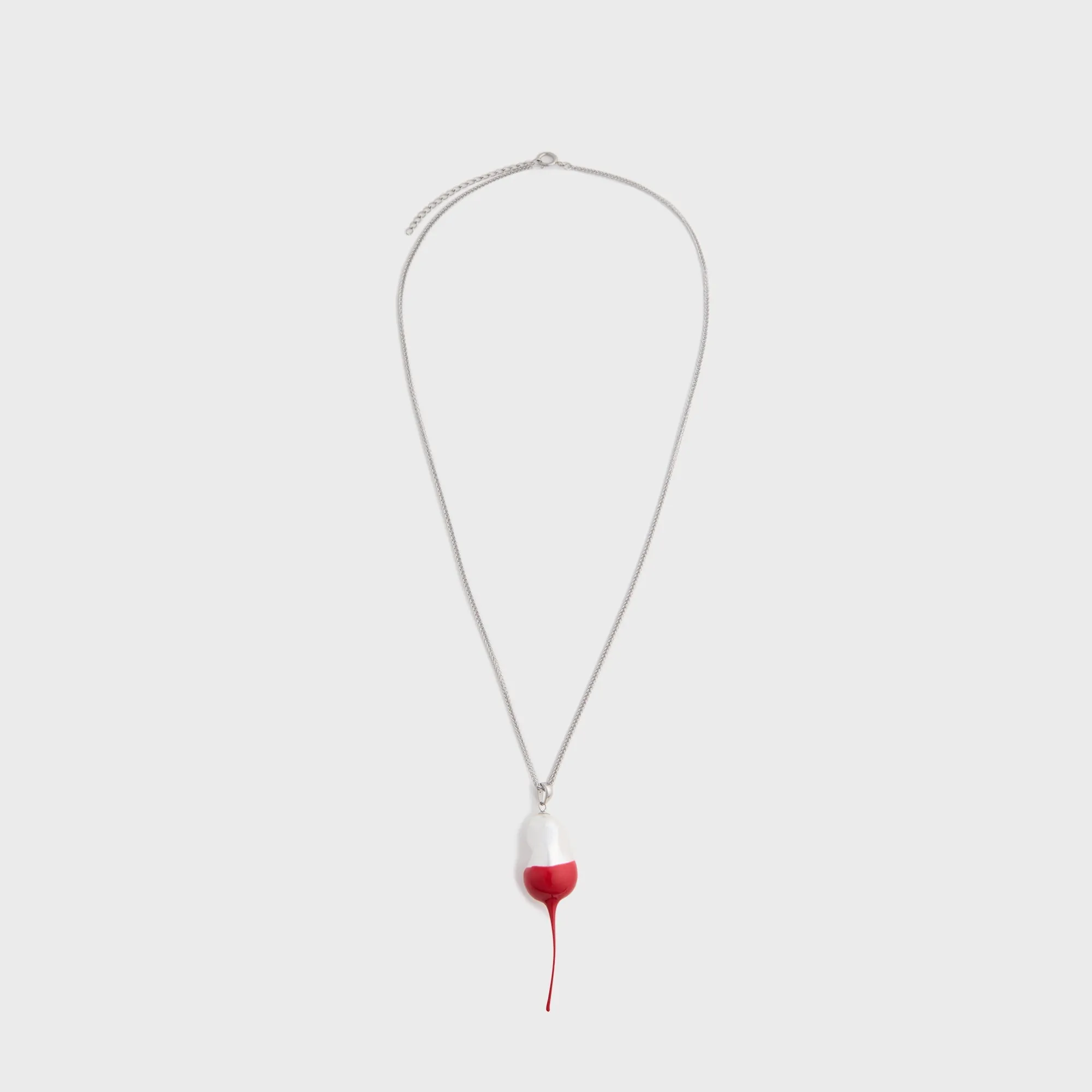 Ottolinger Dipped Pearl Necklace - Red sold by Kith