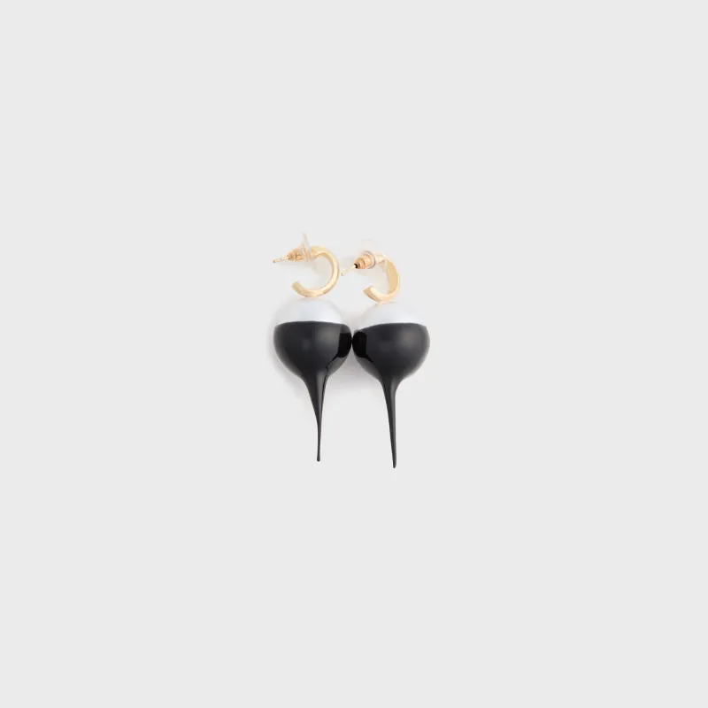 Ottolinger Dipped Pearl Earrings - Black made by Ottolinger
