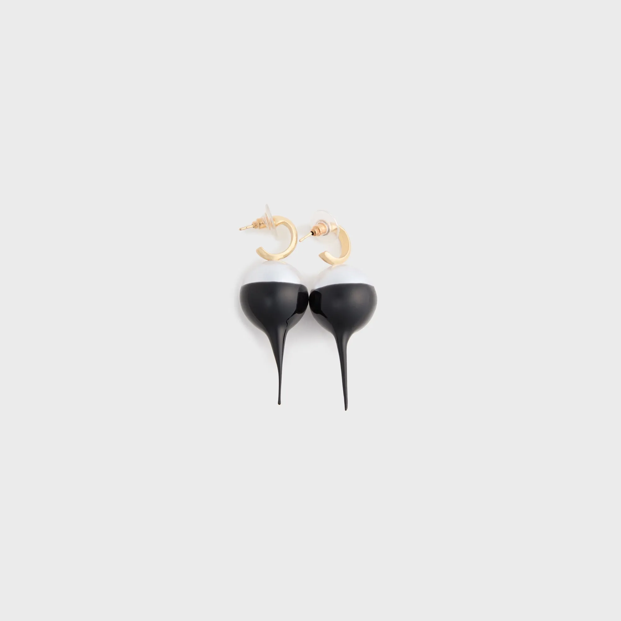 Ottolinger Dipped Pearl Earrings - Black sold by Kith