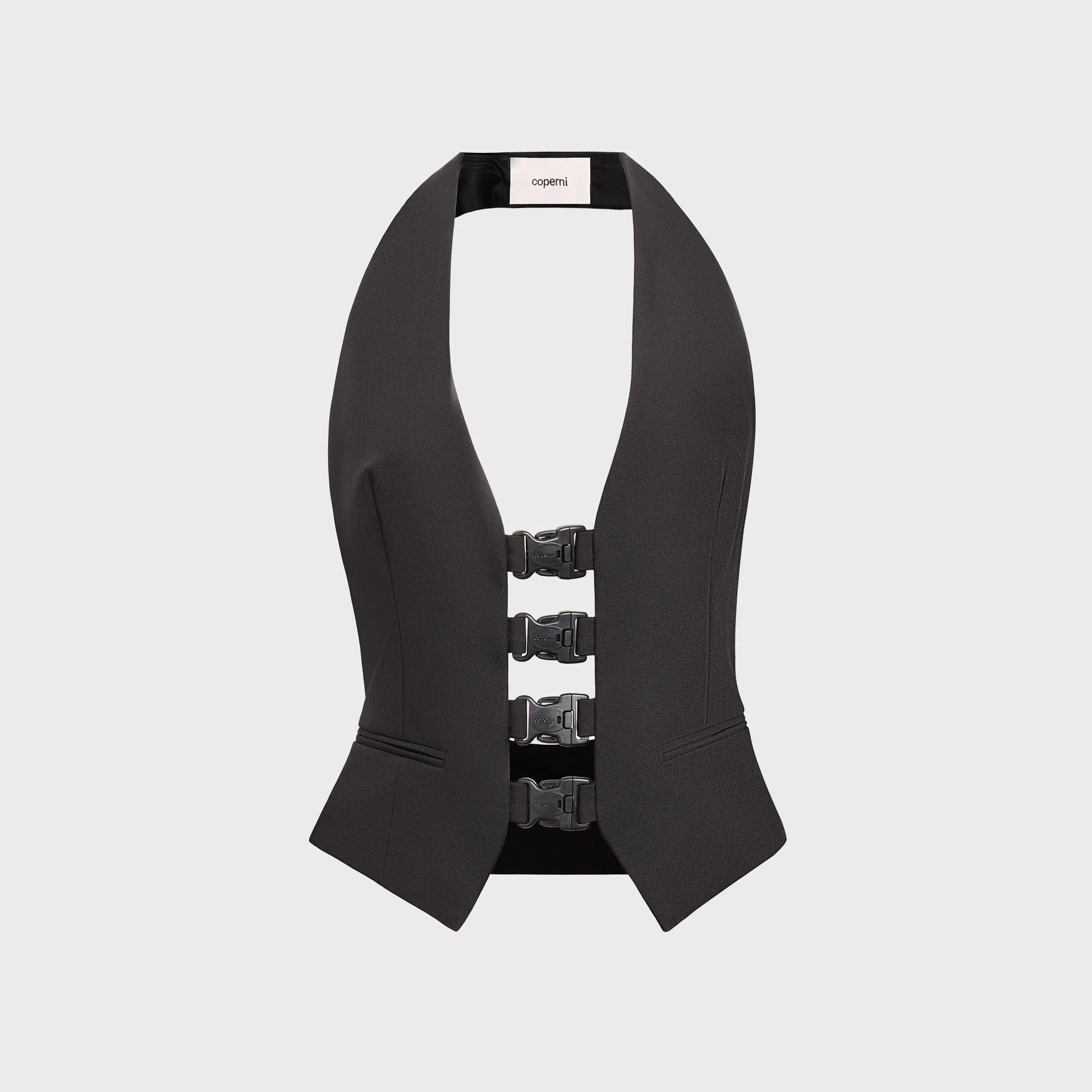 Coperni Technical Buckle Waistcoat - Black sold by Kith