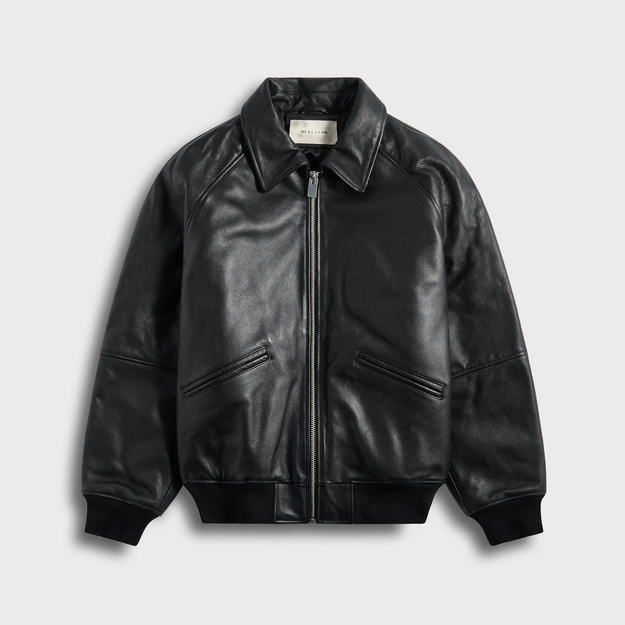 ALYX 9SM Leather Varsity Jacket - Black sold by Kith