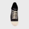 Rick Owens Scarpe In Pelle Low Sneaks - Black / Milk / Milk sold by Kith