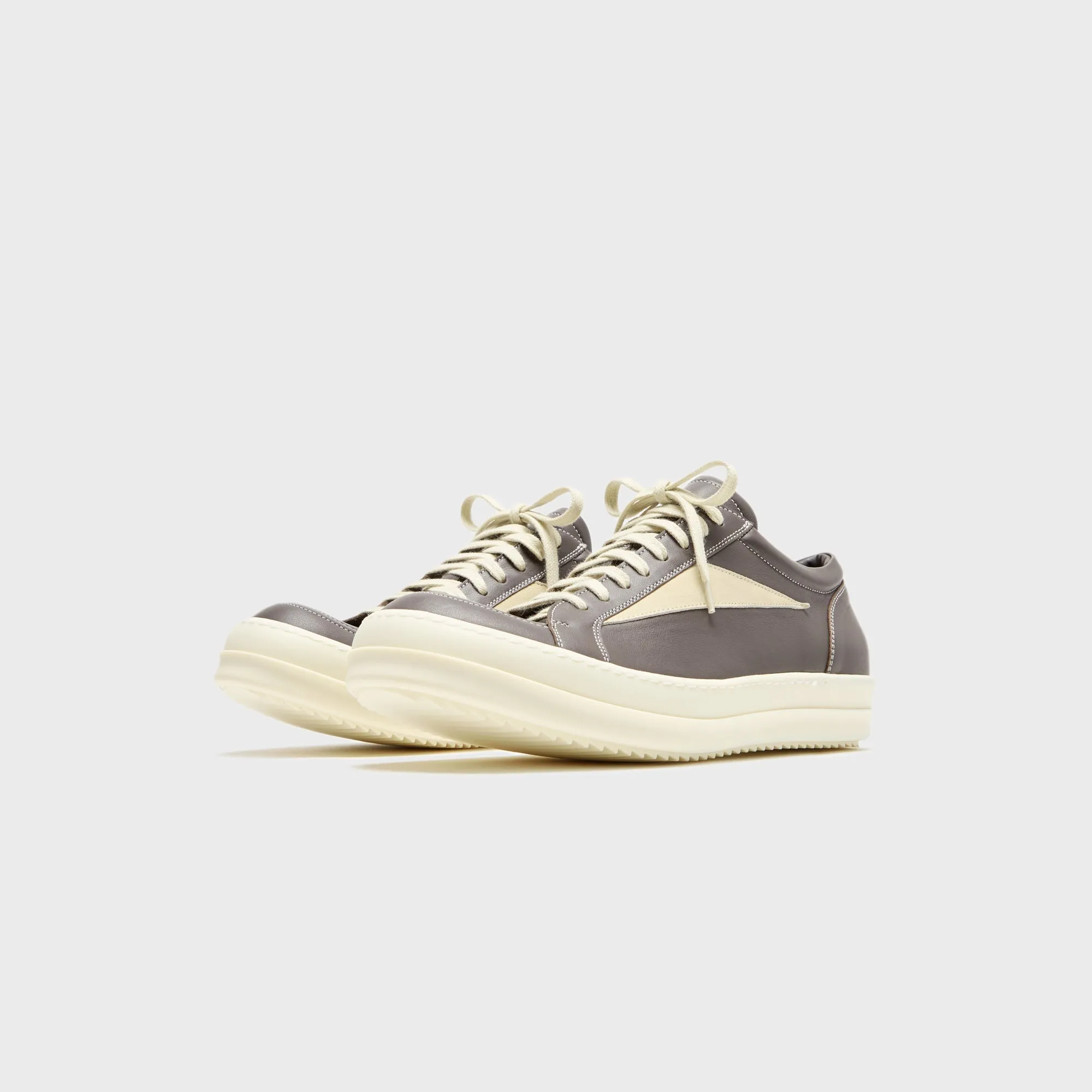 Rick Owens Vintage Sneakers Scarpe In Pelle - Dark Dust / Milk / Milk sold by Kith product image thumbnail 2