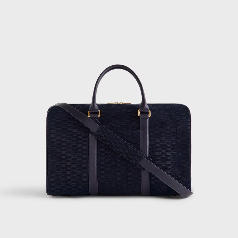 Kith Monogram Suede Traveler K40 Bag - Ink sold by Kith