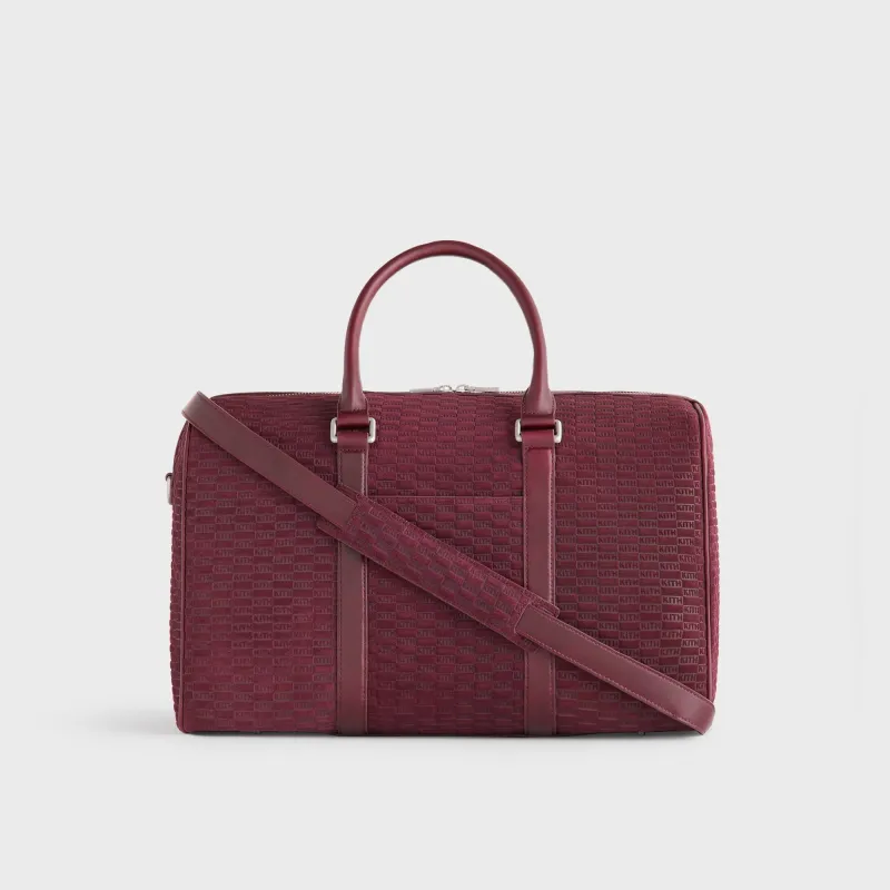 Kith Monogram Suede Traveler K40 Bag - Magma sold by Kith