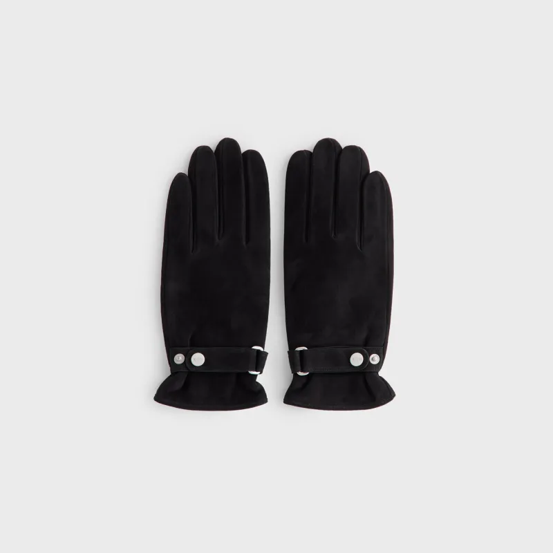 Kith Manhattan Suede Gloves - Black sold by Kith