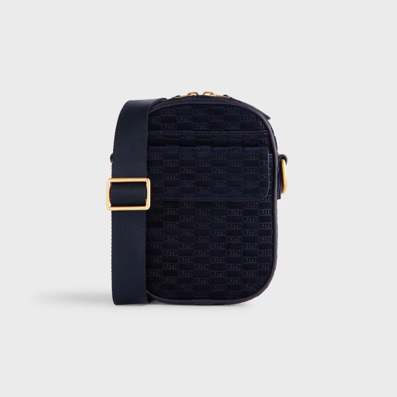 Kith Monogram Suede Passenger K15 Bag - Ink sold by Kith