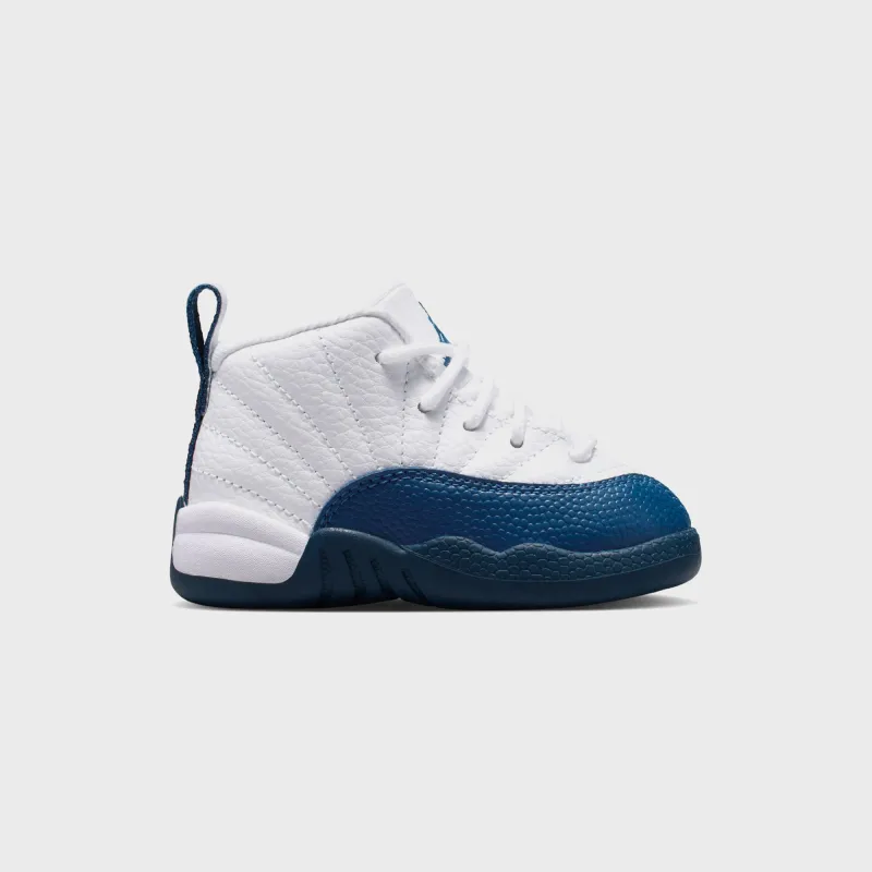 Jordan TD Air Jordan 12 Retro - White / French Blue / Metallic Silver sold by Kith