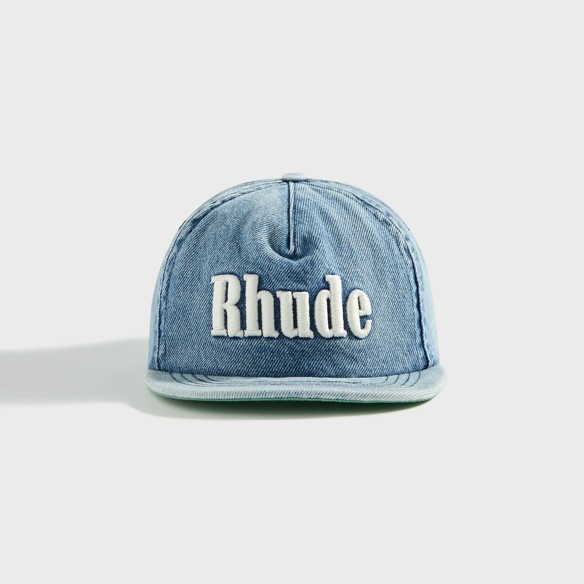 Rhude Logo Denim Cap - Oxford Indigo sold by Kith