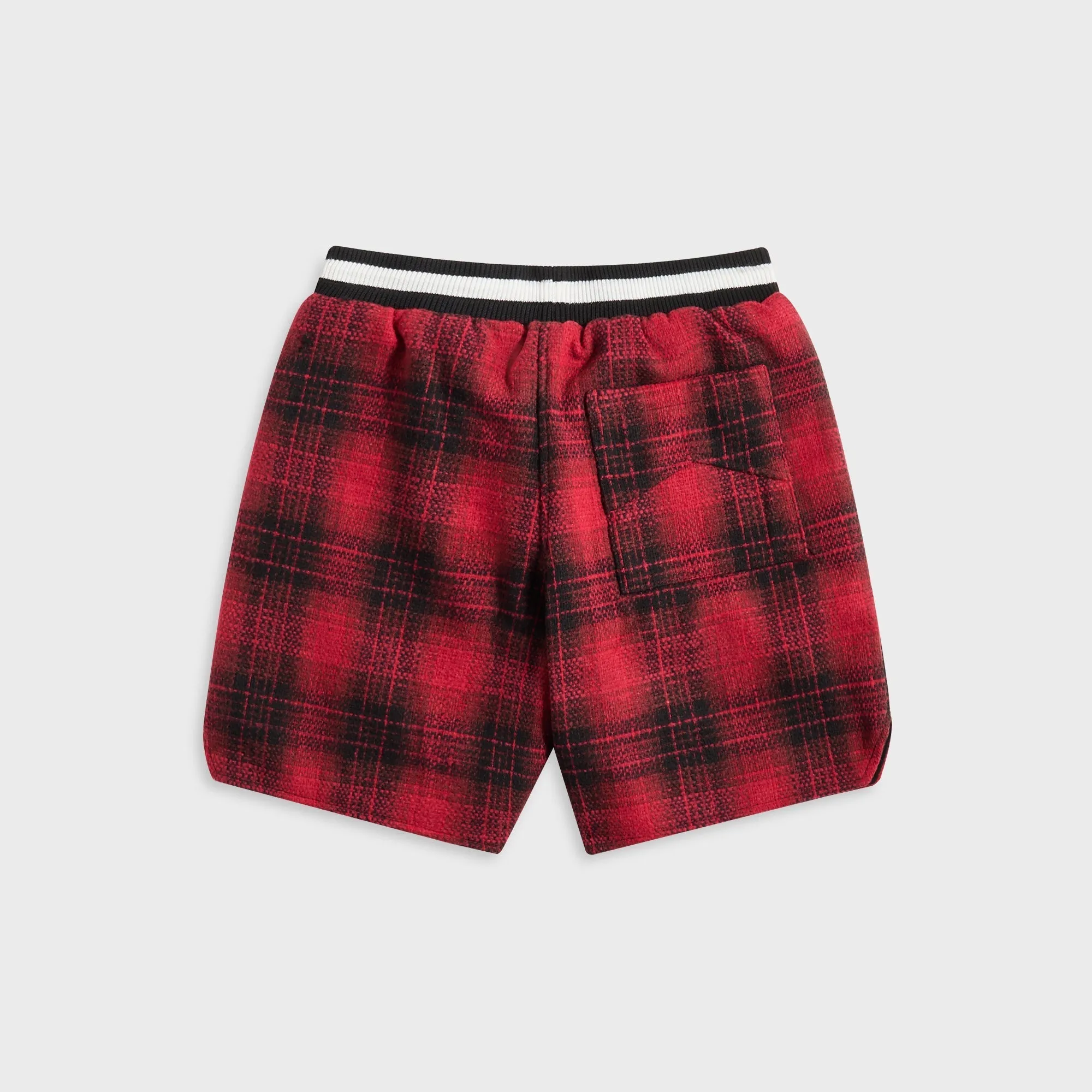 Rhude Flannel Collegiate Court Logo Short - Red / Black sold by Kith product image thumbnail 2