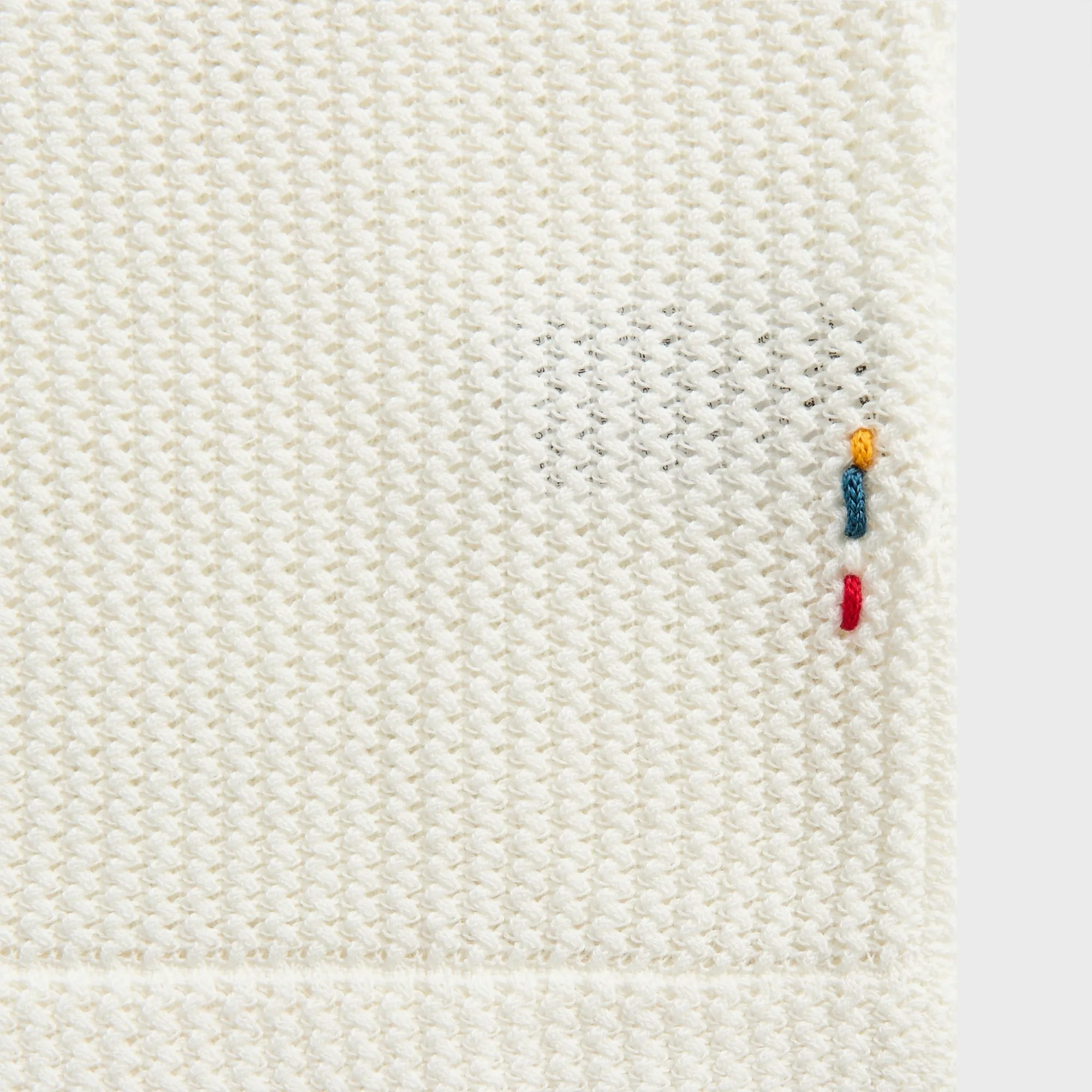 Orlebar Brown Tiernan Chevron Crochet Shirt - White Sand sold by Kith product image thumbnail 3