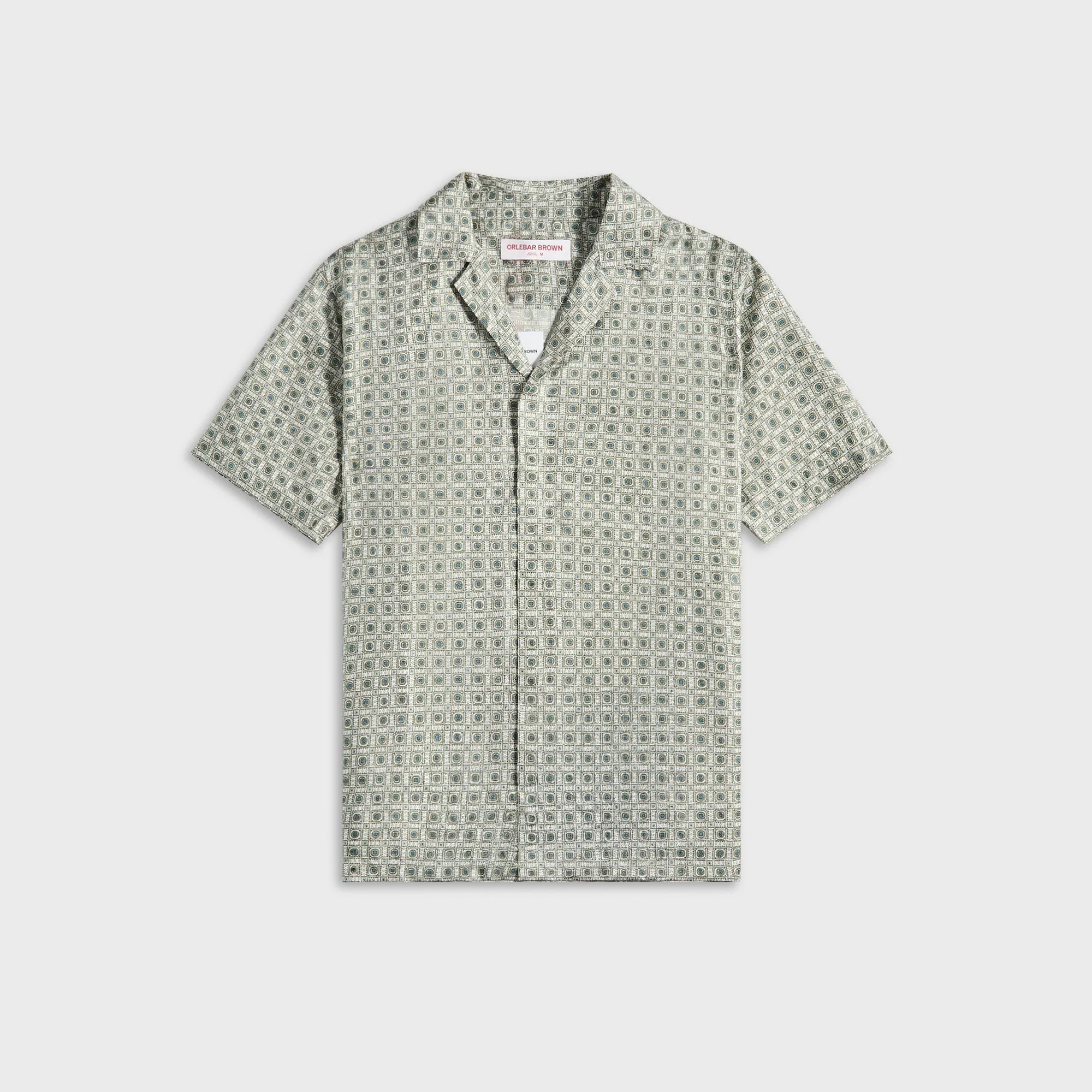 Orlebar Brown Maitan Silk Solstice Shirt - Latte sold by Kith