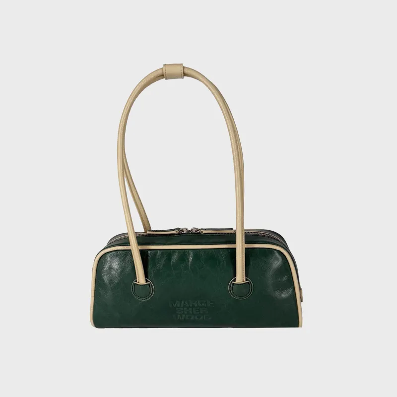 MARGESHERWOOD Soft Baguette Bag with Piping - Hunter Green sold by Kith