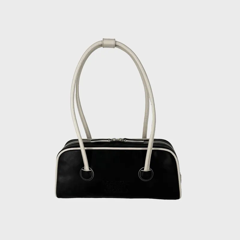 MARGESHERWOOD Soft Baguette Bag with Piping - Black sold by Kith