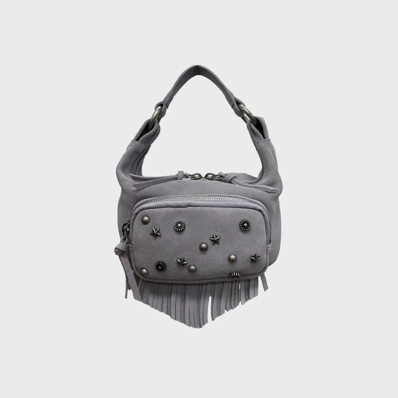 MARGESHERWOOD City Hobo Micro - Lavender Grey Suede sold by Kith