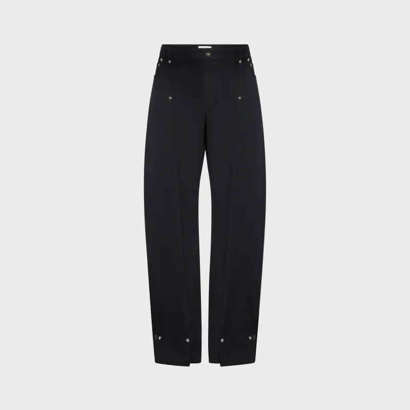 Jean Paul Gaultier Overdyed Denim Trouser with Upper Denim Panel - Navy sold by Kith
