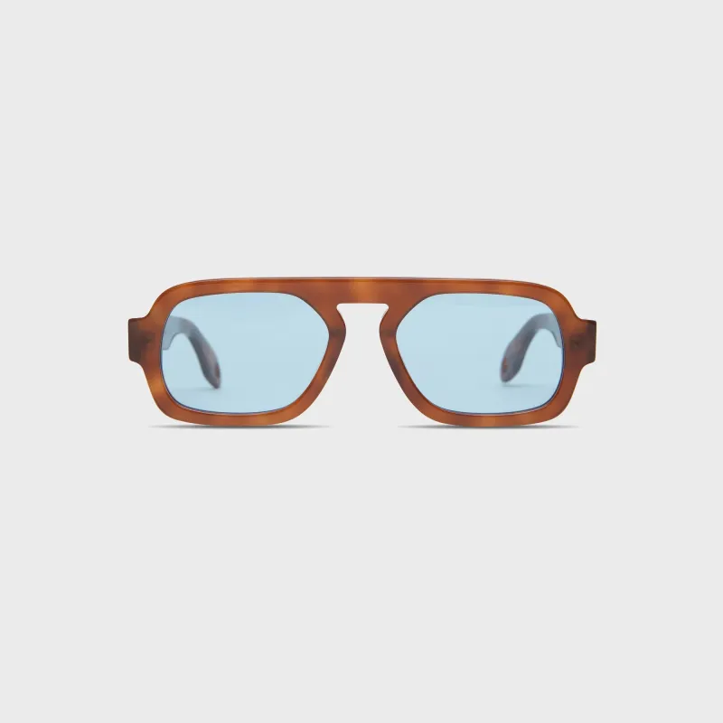 Elisa Johnson Jane Mini - Light Brown / Blue Lens sold by Kith