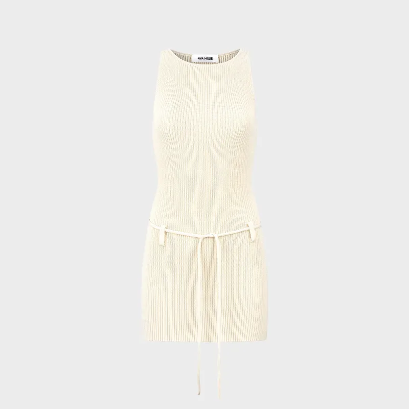Aya Muse Zeal Mini Dress - Cloud sold by Kith