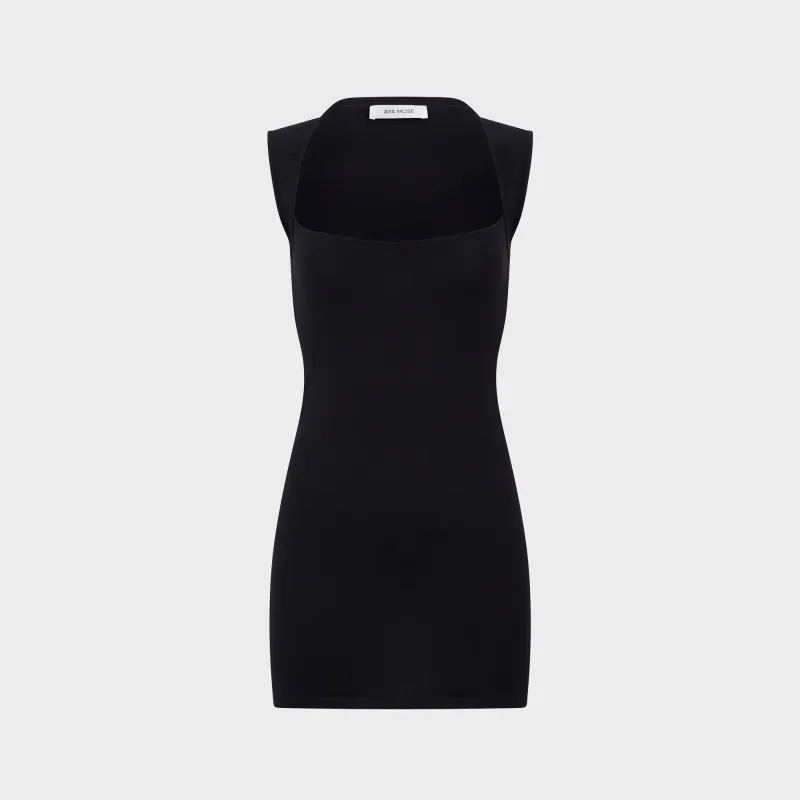 Aya Muse Lune Mini Dress - Black sold by Kith