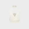 Aya Muse Knit Halter Top - White sold by Kith