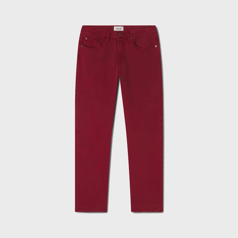 Agolde Low Rise Slim Jean - Brick sold by Kith