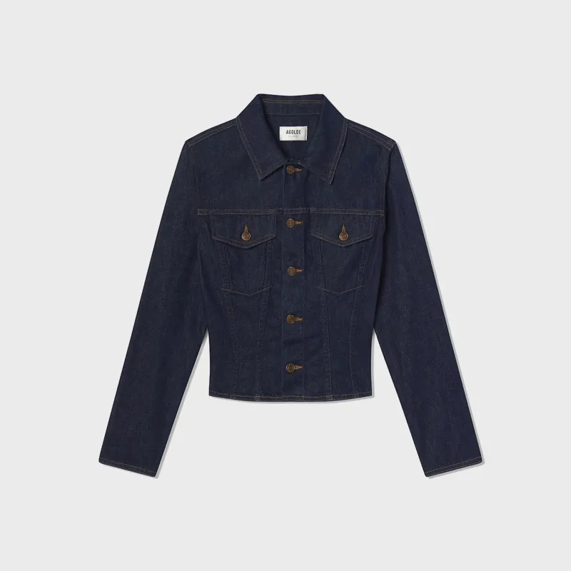 Agolde Contoured Jacket - Rinse made by Agolde