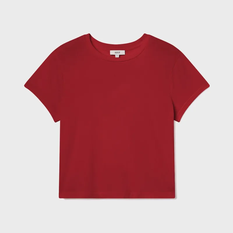 Agolde Adina Tee - Brick sold by Kith