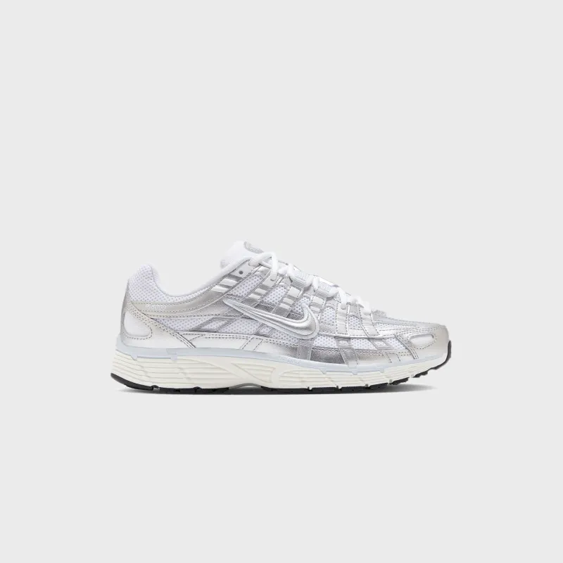 Nike P-6000 - White / Metallic Silver / Blue Tint / Sail sold by Kith