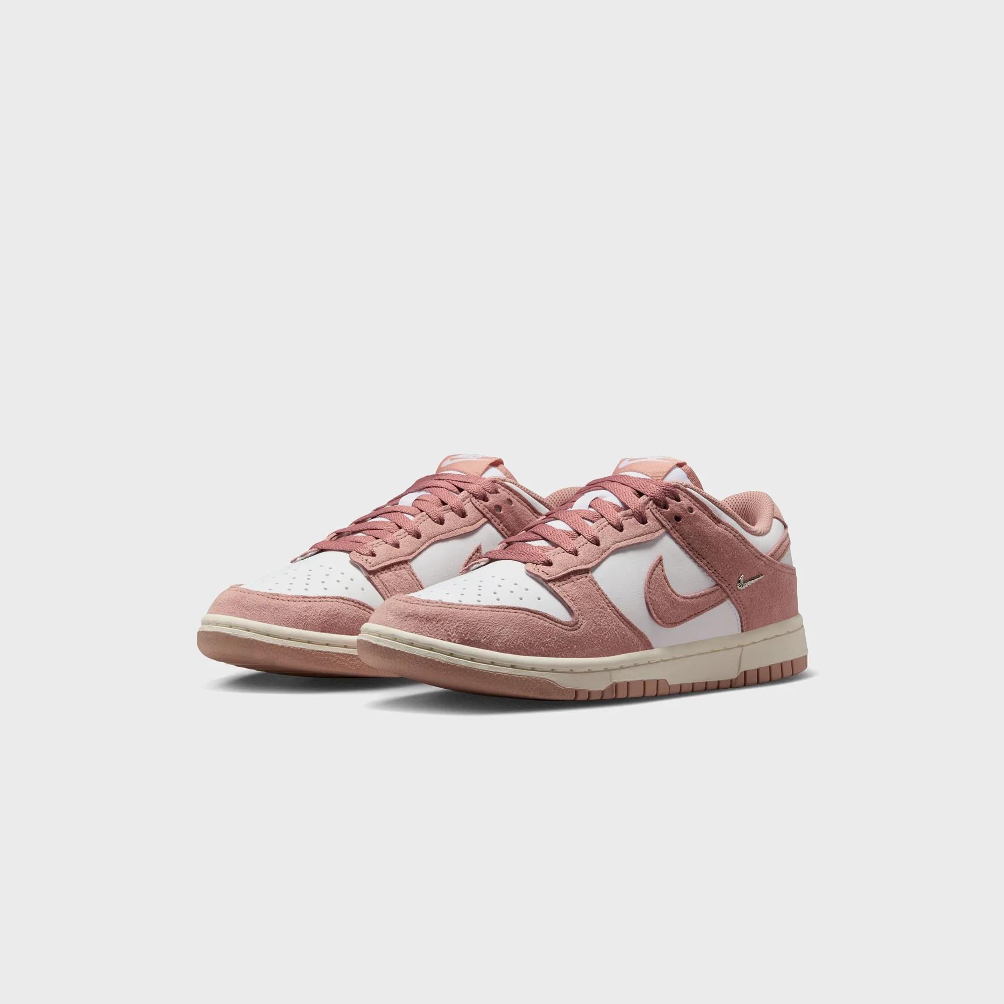 Nike WMNS Dunk Low - White / Particle Pink / Sail / Metallic Silver sold by Kith product image thumbnail 2