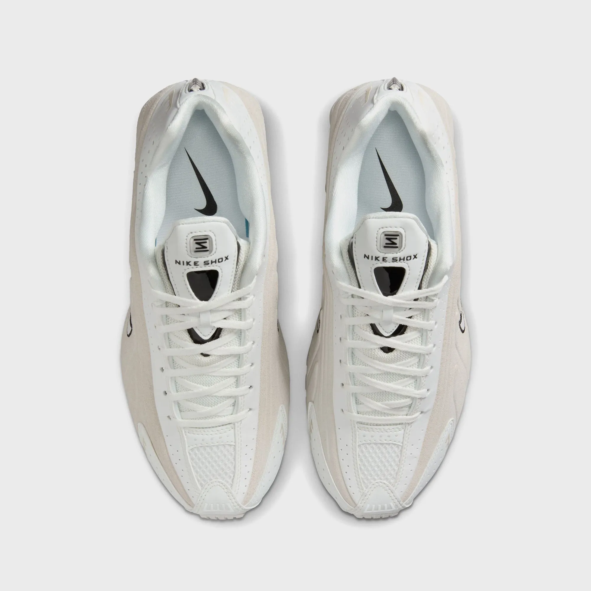 Nike WMNS Shox R4 - Summit White / Black / Light Orewood Brown sold by Kith product image thumbnail 4