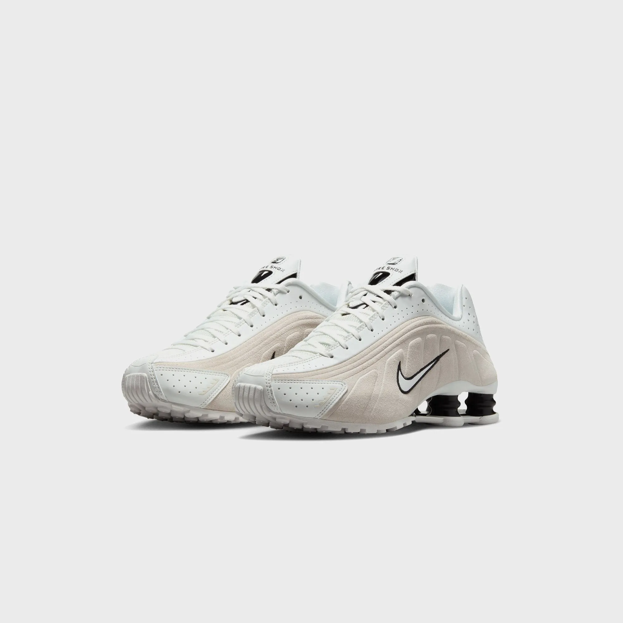 Nike WMNS Shox R4 - Summit White / Black / Light Orewood Brown sold by Kith product image thumbnail 2