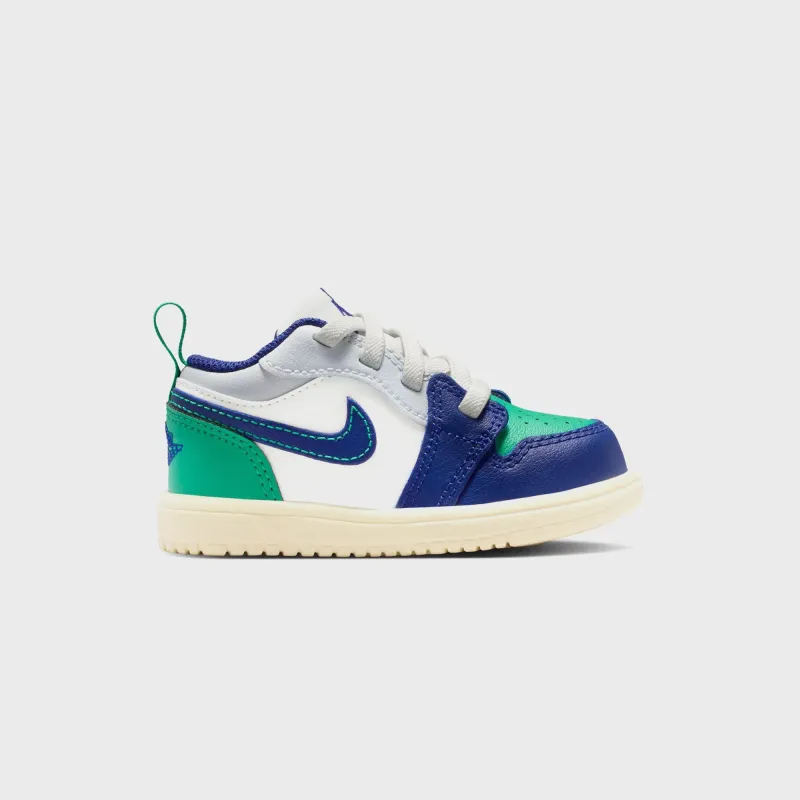 Jordan PS Jordan 1 Low ALT - Sail / Deep Royal Blue / Stadium Green sold by Kith