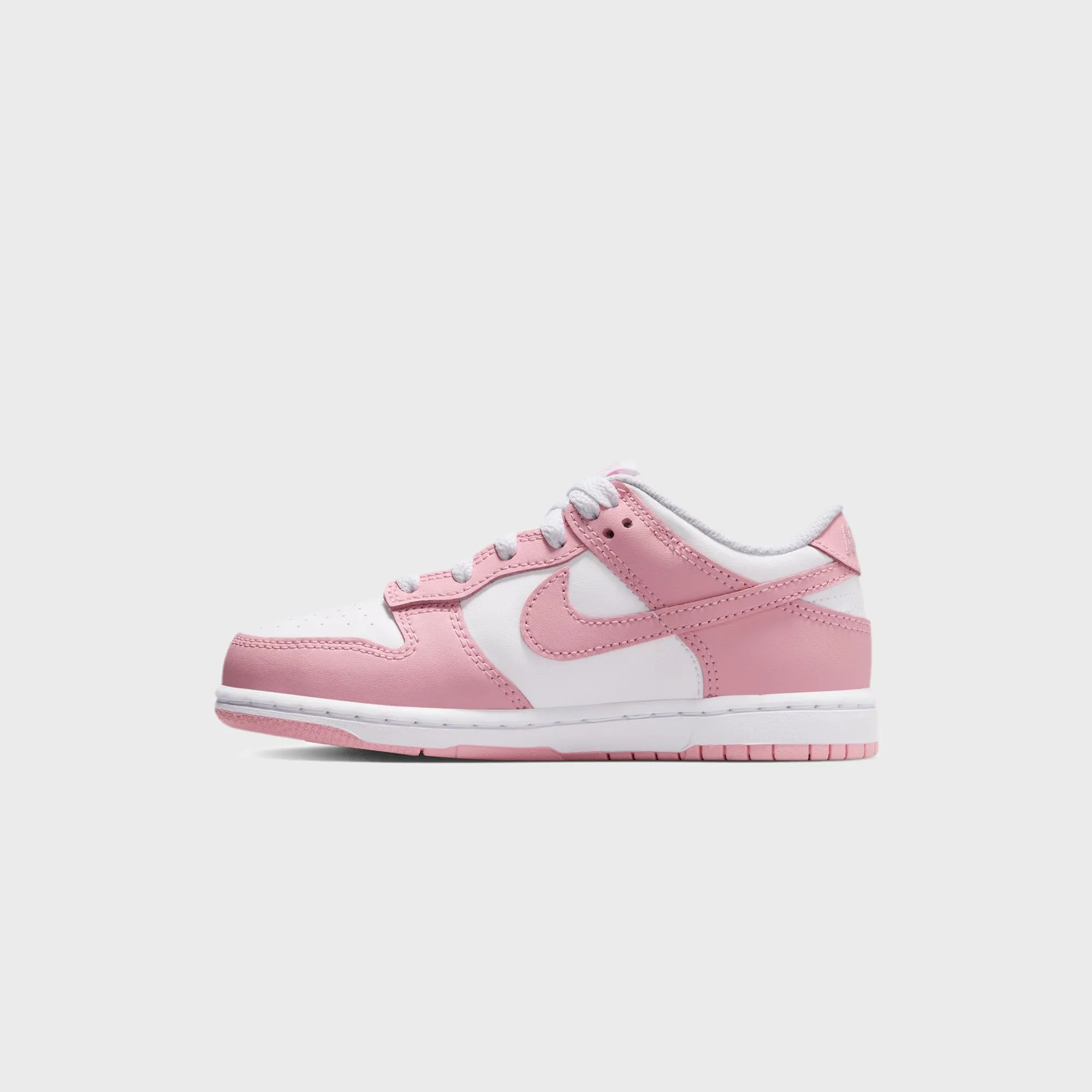 Nike GS Dunk Low - White / Medium Soft Pink / White / White sold by Kith product image thumbnail 5