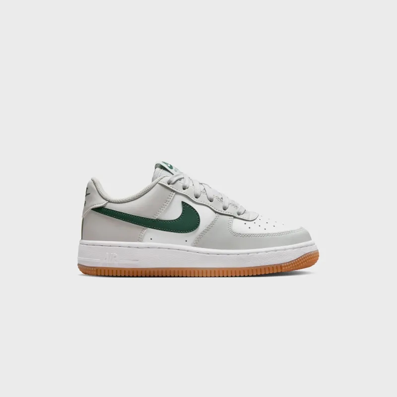 Nike GS Air Force 1 - Photon Dust / White / Fir / Gum Medium Brown sold by Kith