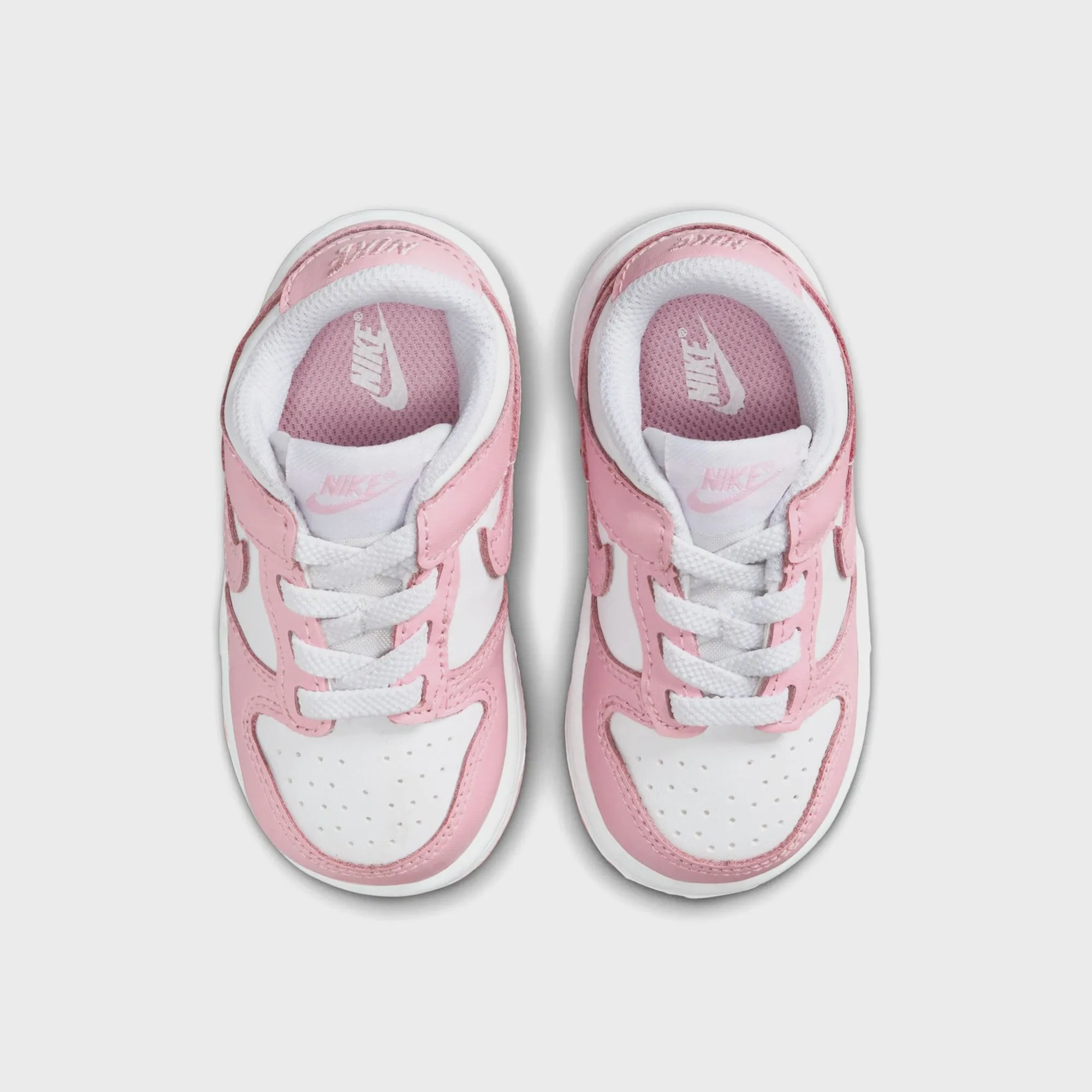Nike TD Dunk Low - White / Med Soft Pink / White sold by Kith product image thumbnail 4